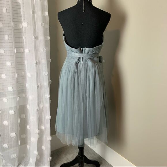 Jenny Yoo Collection Convertible Wren Gray Corsett tulle dress size 14 - Picture 8 of 15